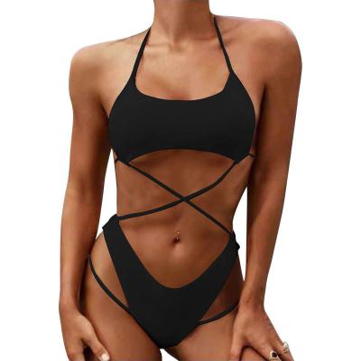 China Breathable Swimwear 2 Pcs Women's Top Bikini Set High Waisted Swimsuits For Women Sexy Brazilian Bikini For Swim And Swimming Party for sale