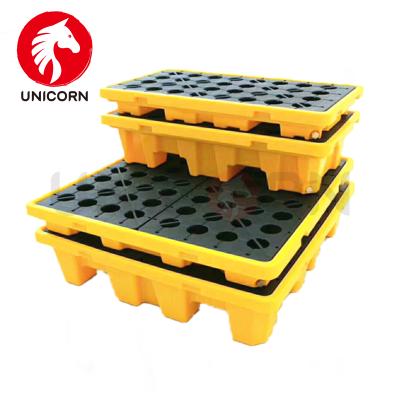 China Good Quality Large IBS Plastic Waterproof Pallet Single Faced Storage Pallet Drum Pallet for sale