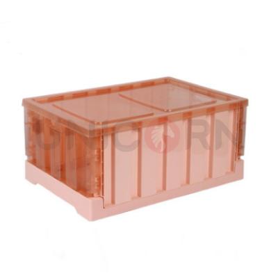 China 440*300*200 mm sustainable storage box with lid folding plastic storage container household box for sale