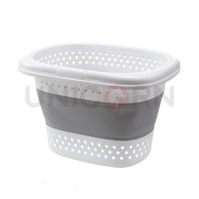 China Minimalist High Quality Plastic Folding Bag Laundry Basket Sterile Laundry Basket for sale