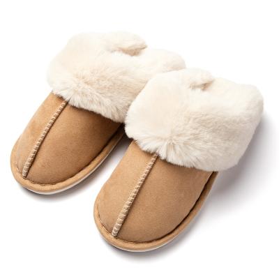 China Damping Cheap Slipper Sheepskin Slipper Good Quality Women Men Winter Classic Indoor Slipper for sale