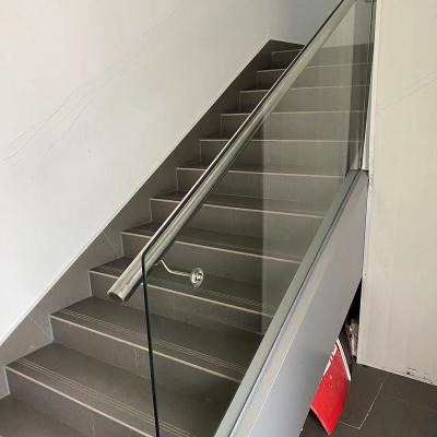 China 90mm - 120mm Height Glass Railing Powder Coated / Polished / Brushed / Anodized en venta