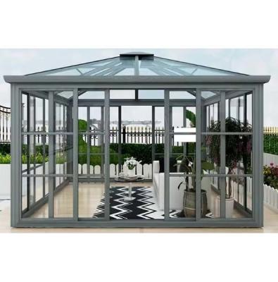 China Customized Size Glass Houses with Free Standing Design and Waterproof Aluminum Frame for sale