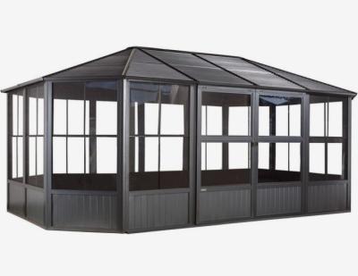 China Customized Roof Winter Garden Free Standing Solarium Aluminum Sunrooms Ready To Ship for sale