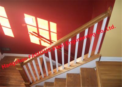 China Modern 1000mm Stair Hand Railings , 3FT Wooden Handrails For Indoor Stairs for sale