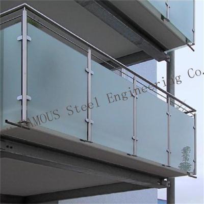 China Sicherheits-Wohnhandlauf-Glasbalustrade, frameless Glasbalkongeländer ISO 3834 zu verkaufen