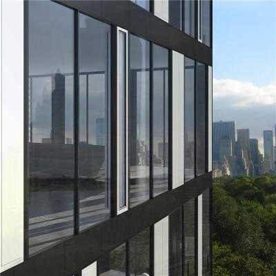 China Aluminum Profile Tinted Tempered Glass Curtain Wall Thermal Break for sale