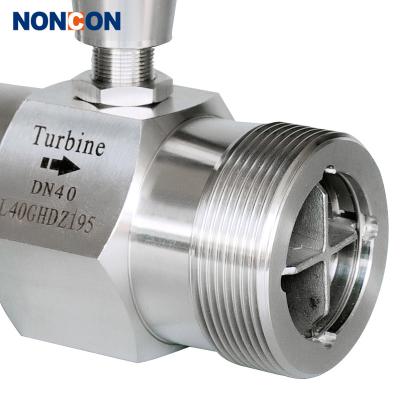 China Factory Wholesale Stainless Steel 1CR18NI9TI NONCON DN6 Thread Explosion Proof Type Turbine Flow Meter For Water for sale