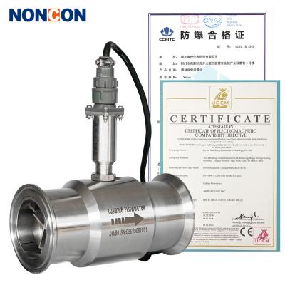 China Cheap Wholesale Liquid Stainless Steel 1CR18NI9TI Turbine Flow Meter Water Flow Meter for sale