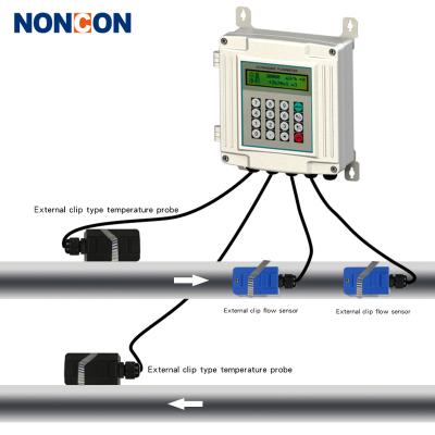 China OEM DN32-DN1000mm China Low Price ABS Ultrasonic Water Liquid Flow Meter TUF-2000 Wall Mounted Flange On Ultrasonic Flow Meter for sale