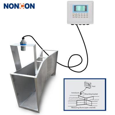 China RS485 river flow meter parshall flum channel open ultrasonic flow meter YI3000 for sale