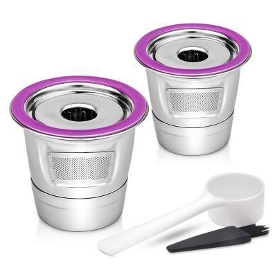 China Food grade/coffee 304k stainless steel reusable steel cup kit for coffee pod filling machine for sale