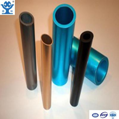 China Customized extruded anodized aluminum tubing with different colors for sale