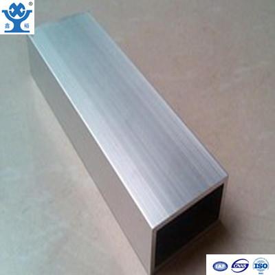 China Top quality silver anodized extruded aluminum square pipe with different size for sale