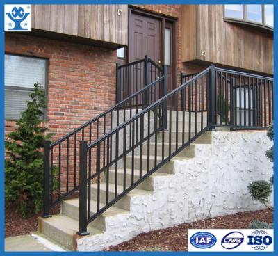 China Top quality black anodized glossy aluminum profile for stair railing for sale