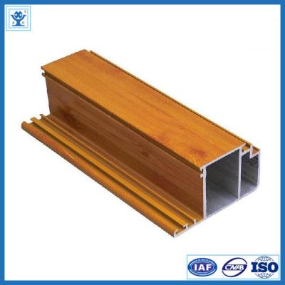 China Chinese new product wood colour aluminium profile rail for sliding door / aluminum railing for sale