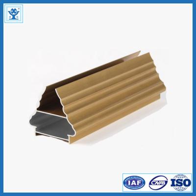 China Golden Color Aluminum Profile for Art Door for sale