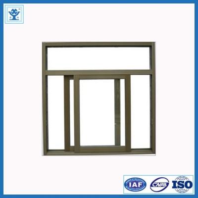 China Best quality wood finish 6063 extruded aluminum sliding window for sale