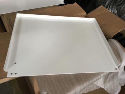 China White powder coating panel with tapping and bending for the outdoor light box for sale