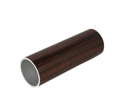 China Wooden Grain Transfer Printing Color Aluminium Extrusion Tube used for Walking Sticks and Canes for sale