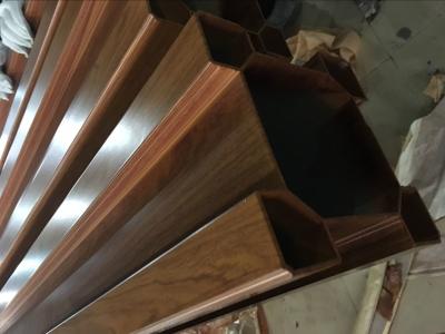 China Wood Transfer Aluminium Window Sash Beam Extruded Profile for sale