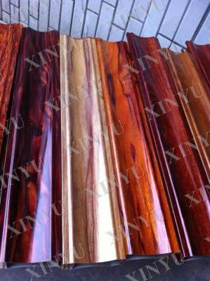 China 6000 Series Grade and Square Shape Wooden Grain Aluminum extruded profiles for sale