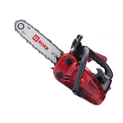 China 2-Stroke RORX single hand Chainsaw 25.4CC gasoline chain saw for sale