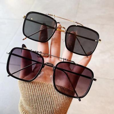 China Fashion Sunglasses Wholesale Elegant Metal Tortoiseshell Double Bridge Travel Sunshade Lady Sunglasses For Women for sale