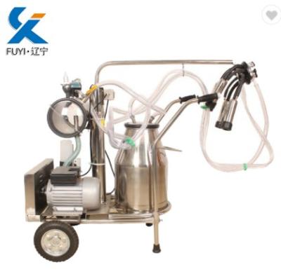 China Factory Double Bucket Vacuum Pump Portable Milking Machine For Cow/Goat Milking On Sale for sale