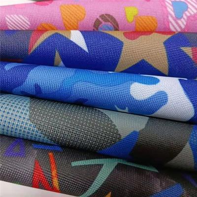 China Flame Retardant Waterproof Print Oxford Fabric PVC Coated For Bags for sale