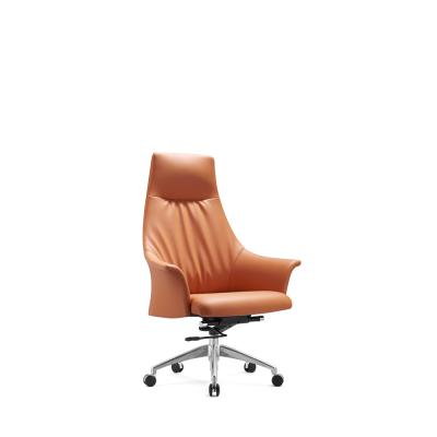 China Boshen Luxury Leather Boss Wooden Chair Office (Size) Modern High Quality Adjustable Office Chair for sale