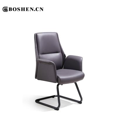 China Executive Chair (Height) Boshen Office Chair Adjustable Modern High Quality Leather Armrest For Office Guest for sale