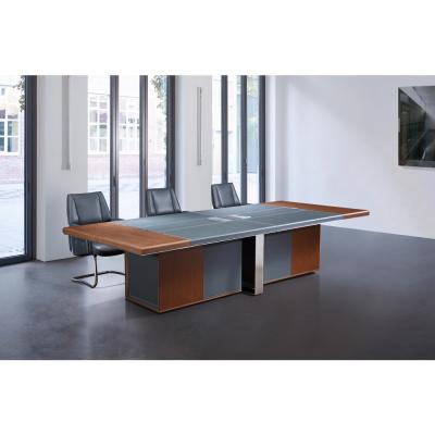 China Hot Selling Convertible Long Meeting Room Wooden 8 Person Small Modern Conference Table for sale