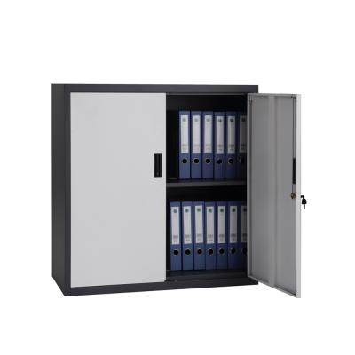 China Half Height Storage Storage Swing 2 Door Office Cabinet Steel Metal Filing Cabinet for sale