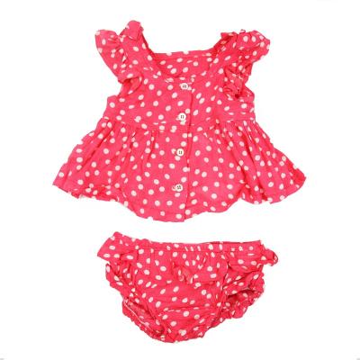 China New 0 to 24 Baby Clothing Set 100% Breathable Briantex Design Short Sleeve Rayon Baby Dresses Summer Baby Dresses for sale