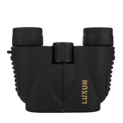 China LUXUN Factory Direct Sale 10x22 Folding High Magnification HD Binoculars Small Portable Sports Binoculars 10x22 for sale