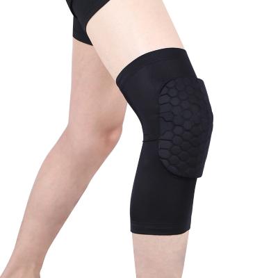 China 2020 Adjustable Elasticity Basketball Honeycomb Knee Pads Leg Knee Compression Pads Breathable Stretching Hot Selling Anti-Slip Sleeves for sale