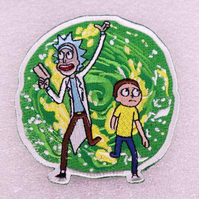 China Metal Rick and M0rty iron on patch patches accessory decoration for sale