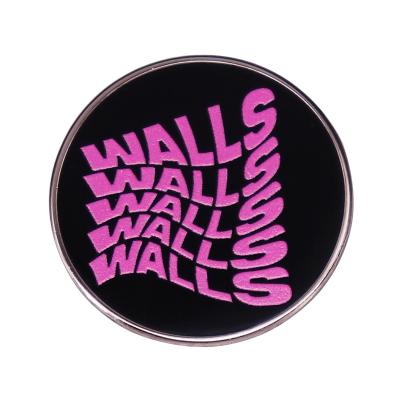 China Wavy Walls Louis Tomlinson Pin Music Button Metal One Direction Badge for sale