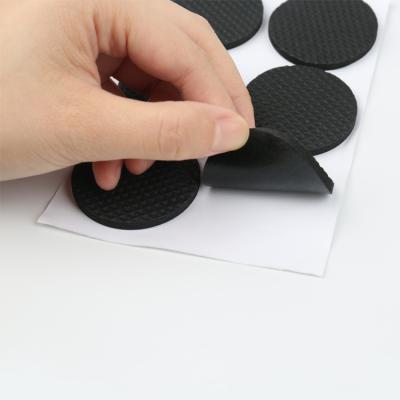 China Hot Selling Rubber Self Stick Skid Protect Foot Pad Self Adhesive Floor Mats For Furniture for sale