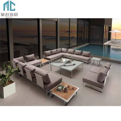 China Modern Custom Multi Type Modern Rattan Outdoor Garden Sofa Set for sale