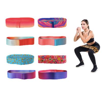 China Unique Printing Design Thick Non Slip Custom Printing Fabric Glutes Booty Hip Marble Band for sale