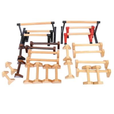 China Anti Slip New Hot Selling Amazon Wood Fitness Training Non Slip Wooden Lift Up Bar for sale