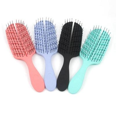 China Duct Hair Styling Long Curly Nylon Bristle Duct Dry Pink Hair Brush For Women for sale