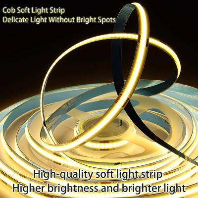 China Self-Adhesive Cob Light Strip Low Voltage 12V/24V Ultra-Thin LED Soft Light Strip Led Flexible Strip Lights en venta