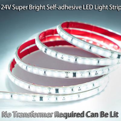 China Self-Adhesive LED Light Strip Soft Cabinet Display Linear Patch Transformer-Free Linear Waterproof Light Strip for sale