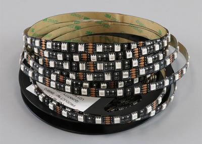 China Black FPC LED RGB Flexible Strip Lights 60 LED/M SMD 5050 Led Chip for sale