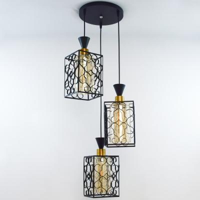 China 4345-3Iron Modern Glass Dining Room Pendant Lamp Dining Light for sale