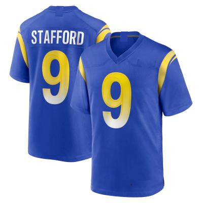 China Custom Jersey QUICK DRY Ram Royal Game 99 Donald 9 Stafford 20 Ramsey City of Los Angeles Team Club Uniform Stitched American Football for sale