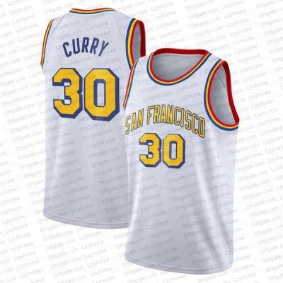 China Stephen Curry #30 Golden State Shorts Season 21 22 Best Quality Warriors QUICK DRY Men's Basketball Jersey for sale